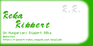 reka rippert business card